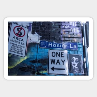 Street Art at Hosier Lane, Melbourne, Victoria, Australia Sticker